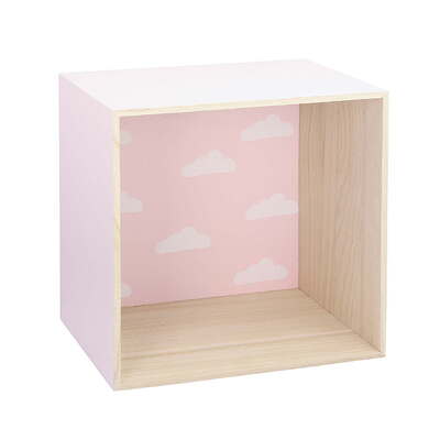 Box pink shelf 35cm 35x26x35cm