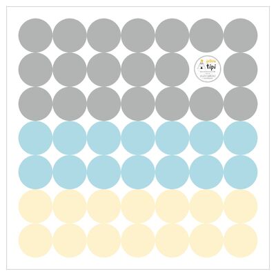 Zestaw naklejek Mini Dots sky tone