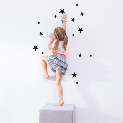 Mini Stars black set 40x40 cm