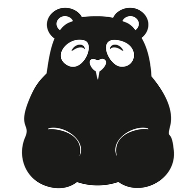Tafelaufkleber Panda