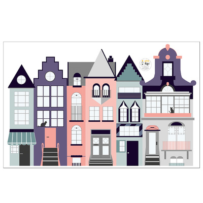 Aufkleber Houses I