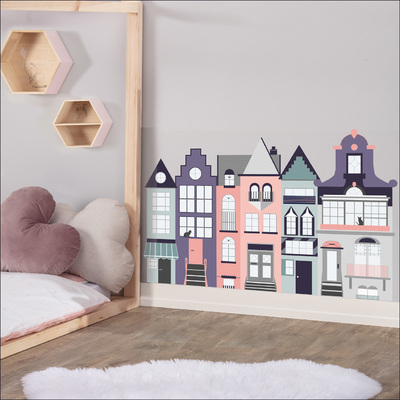 Naklejka Houses I 100 x 65cm