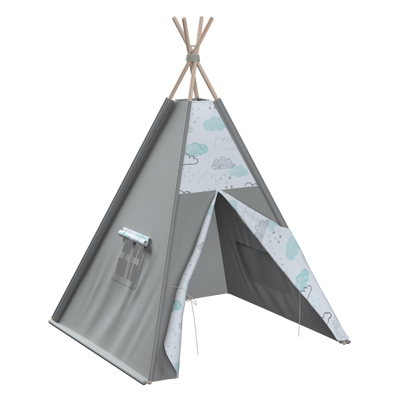 Zdjęcia - Domek MAGIC Tipi, ecru-niebieski, 110 x 110 x 155 cm,  Collection 