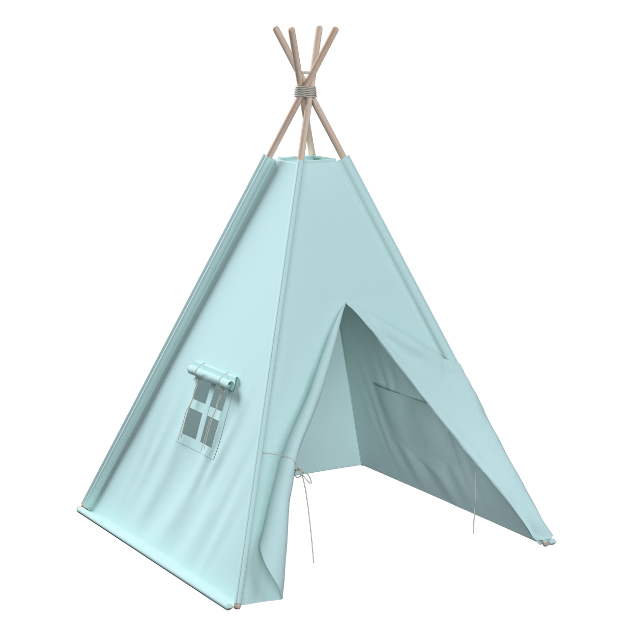 Фото - Будиночок Tipi, pastelowy błękit, 110 x 110 x 155 cm, Cotton Story