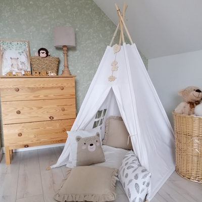 Tipi-Zelt 110x110x155cm von der Kollektion Happiness, Stoff: 133-65
