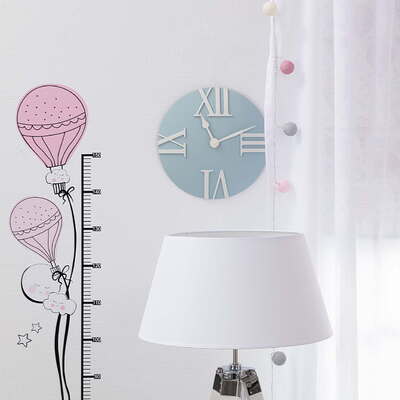 Retro light blue clock 30x3x30cm