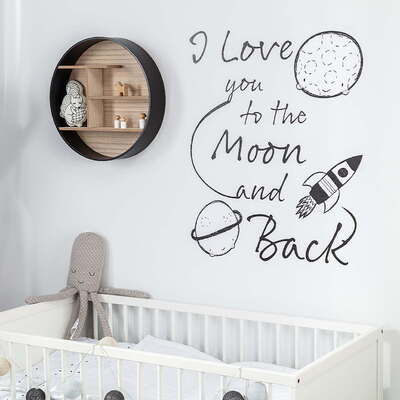 Ring black lentyna 45x10x45cm