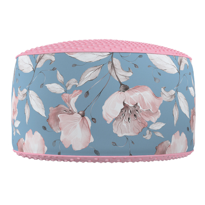 Zweifarbiger Pouf aus Minky 40x40cm