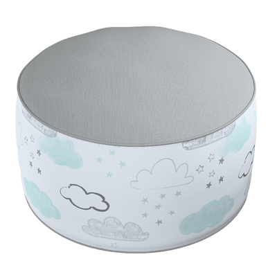 Pouf bicolore Coli 50x25cm