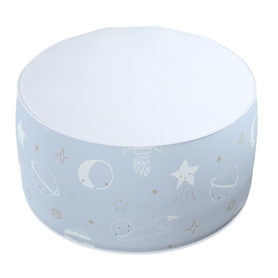 Two-coloured Coli pouf 50x25cm