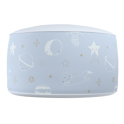 Two-coloured Coli pouf 50x25cm 50x25 cm in collection Magic Collection, fabric: 500-16