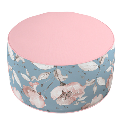 Two-coloured Coli pouf 50x25cm