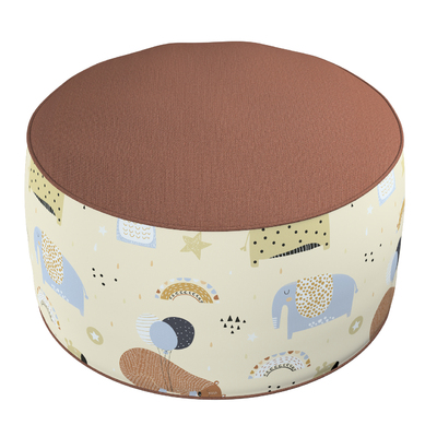 Dvoubarevný puf Coli 50x25cm