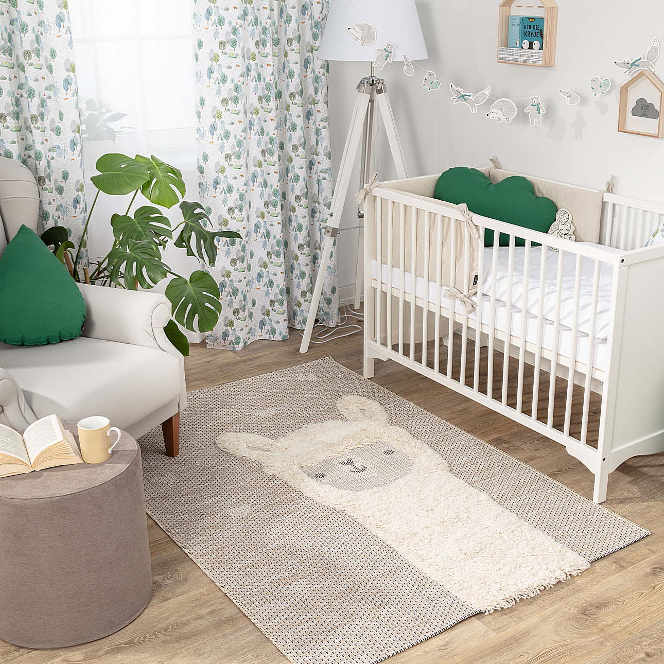 Lovely Llama rug 160x230cm, 160x230x1cm - Yellowtipi.uk