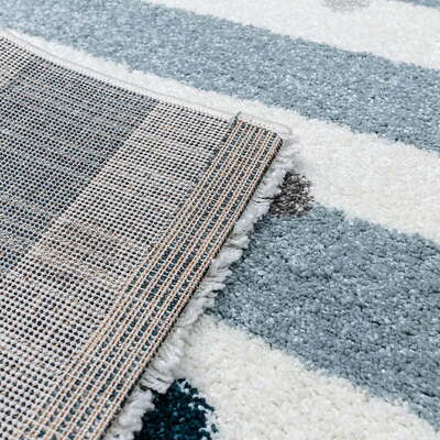 Dywan Stripes and Dots blue 160x230cm 160x230x1cm