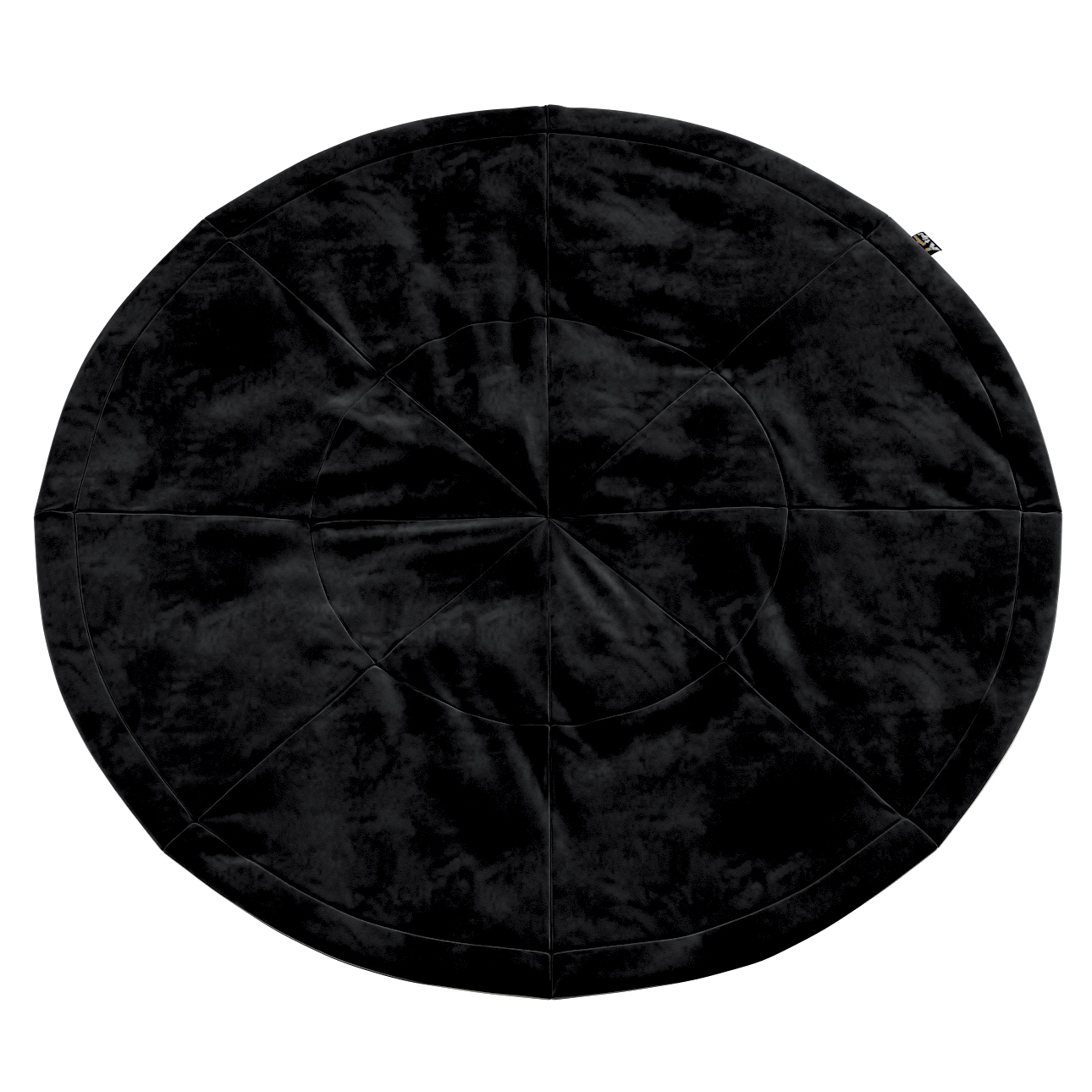 Zdjęcia - Mata edukacyjna POSH Mata okrągła, głęboka czerń, 130cm,  Velvet 