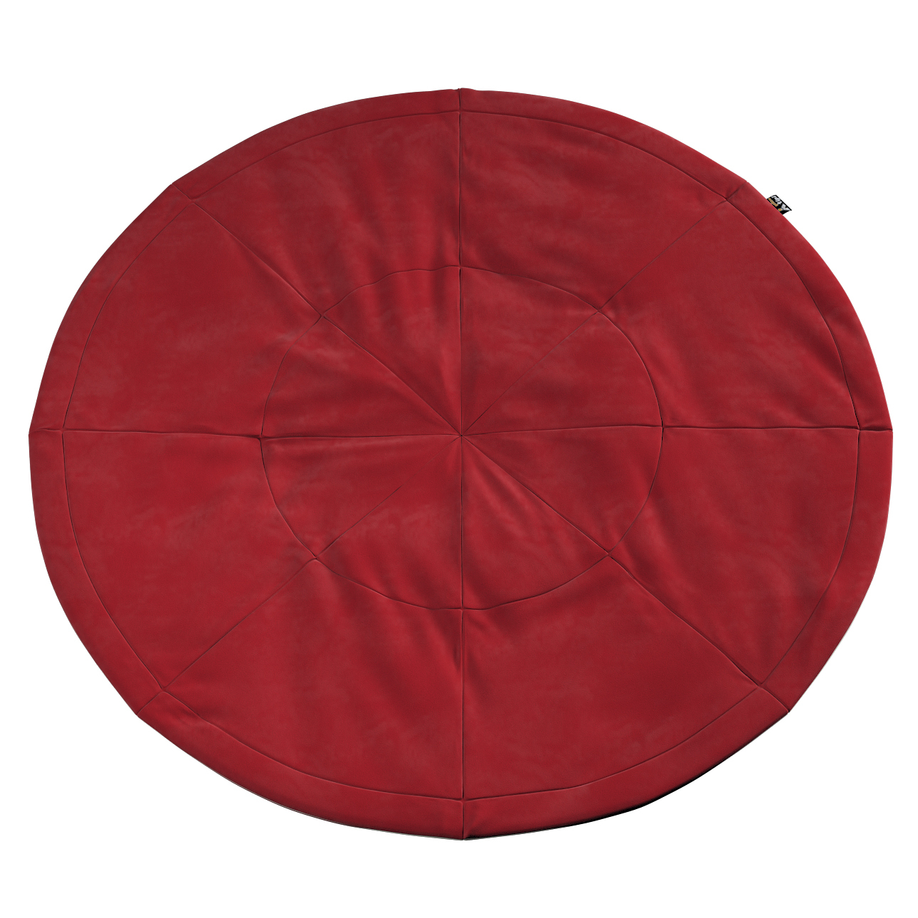 Zdjęcia - Mata edukacyjna POSH Mata okrągła, intensywna czerwień, 130cm,  Velvet 