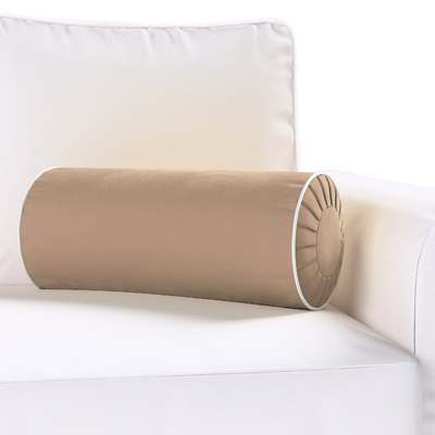 Cylinderpude med folder i velour Ø20x50cm fra kollektionen Velvet, Stof: 704-35
