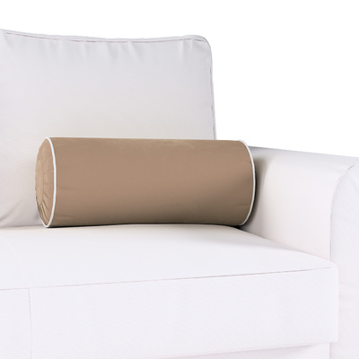 Cylinderpude med folder i velour Ø20x50cm fra kollektionen Velvet, Stof: 704-35
