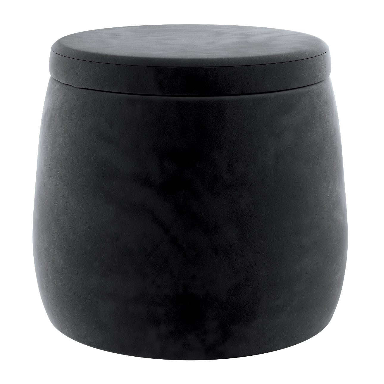 Zdjęcia - Puf / sofa Candy Puf  Jar, głęboka czerń, ø40, wys. 40 cm, Posh Velvet 