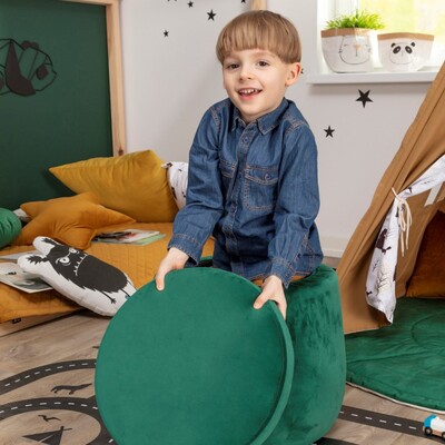 Candy Jar pufas ø40, aukštis 40 cm kolekcijoje Boucle, audinys: 702-81