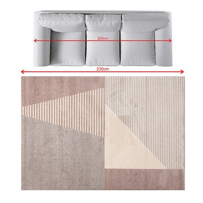 Dywan Sevilla paper white/dusty rose 160x230cm 160x230cm