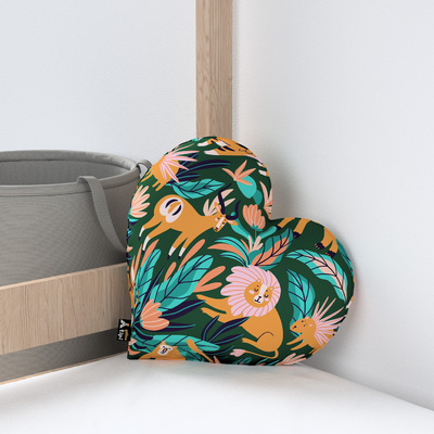 Kissen Heart of Love 45x15x45cm von der Kollektion Magic Collection, Stoff: 500-42