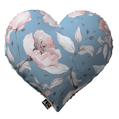 Heart of Love pillow with minky