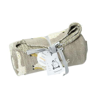 Kuscheldecke Lama gray