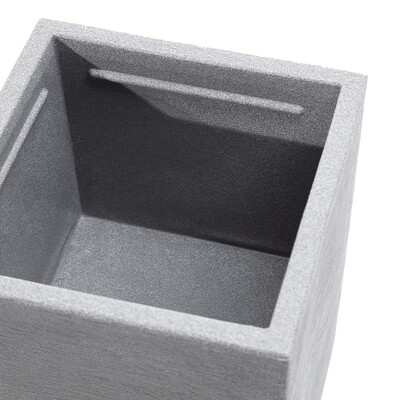Dekorační květináč Cubus Grey 29 x 29 x 40 cm 29 x 29 x 40 cm