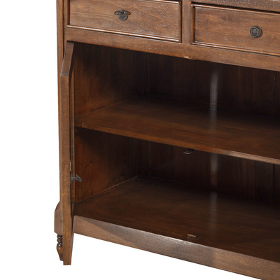 Komoda Charlie 2 szuflady, 2 drzwi, brown 100x45x90cm