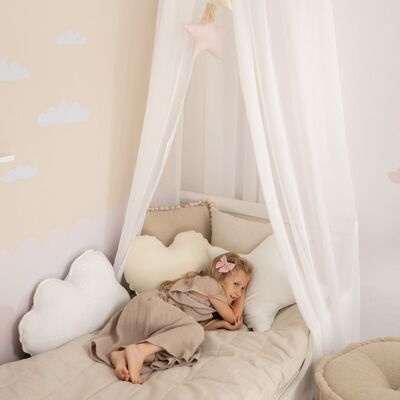 Baldachim do łóżeczka 50cmx230cm w kolekcji Soft Veil, tkanina: 900-00