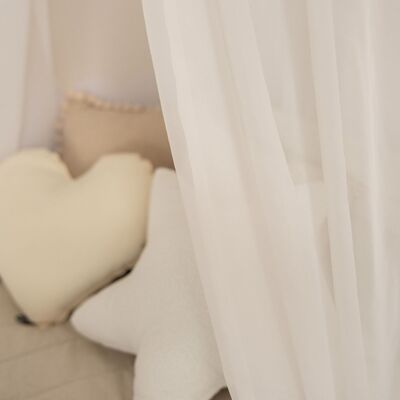 Baldachim do łóżeczka 50cmx230cm w kolekcji Soft Veil, tkanina: 900-00