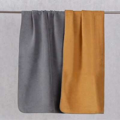 Koc Cosy Home 150x200cm  Mustard&Grey