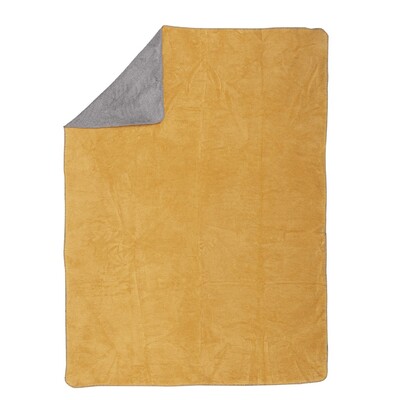 Koc Cosy Home 150x200cm  Mustard&Grey 150 x 200 cm