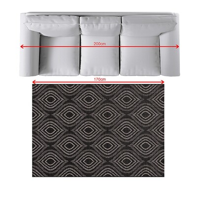 Dywan Breeze black/ clif grey 120 x 170 cm 120 x 170 cm