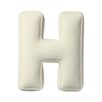 Letter pillow H creamy white 704 10 35x40cm Yellowtipi