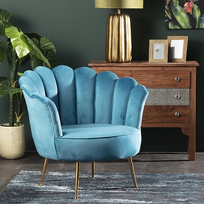 Fotel Sally Velvet 94 x 77 x 83 cm