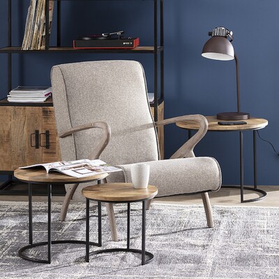 Komplet stolików Loft 3szt. 55/46/35 x 45/39/32 cm