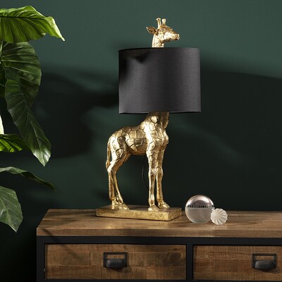 Lampa stołowa Gold Giraffe 70cm 28 x 35 x 70 cm