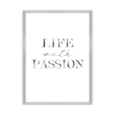 Obraz Passion Silver 30 x 40 cm