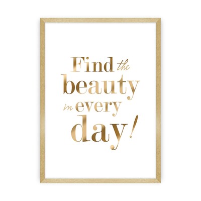 Obraz Beauty Gold 30 x 40 cm