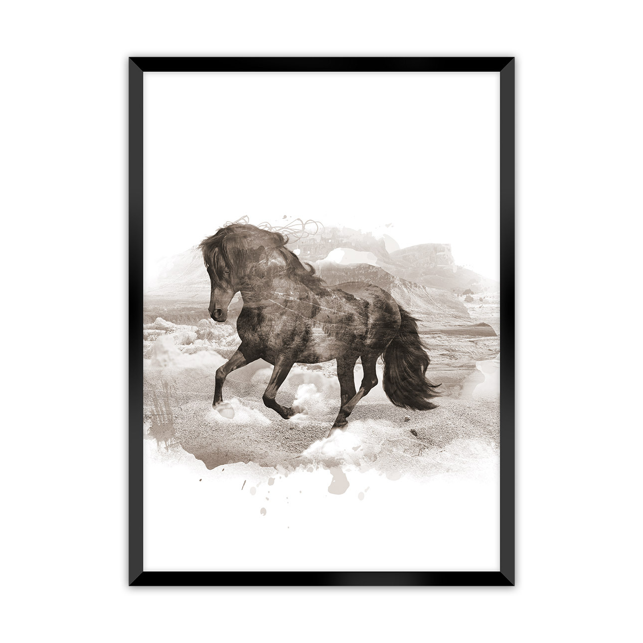 Poster Horse, 40 x 50 cm, Rahmen wählen: schwarz günstig online kaufen