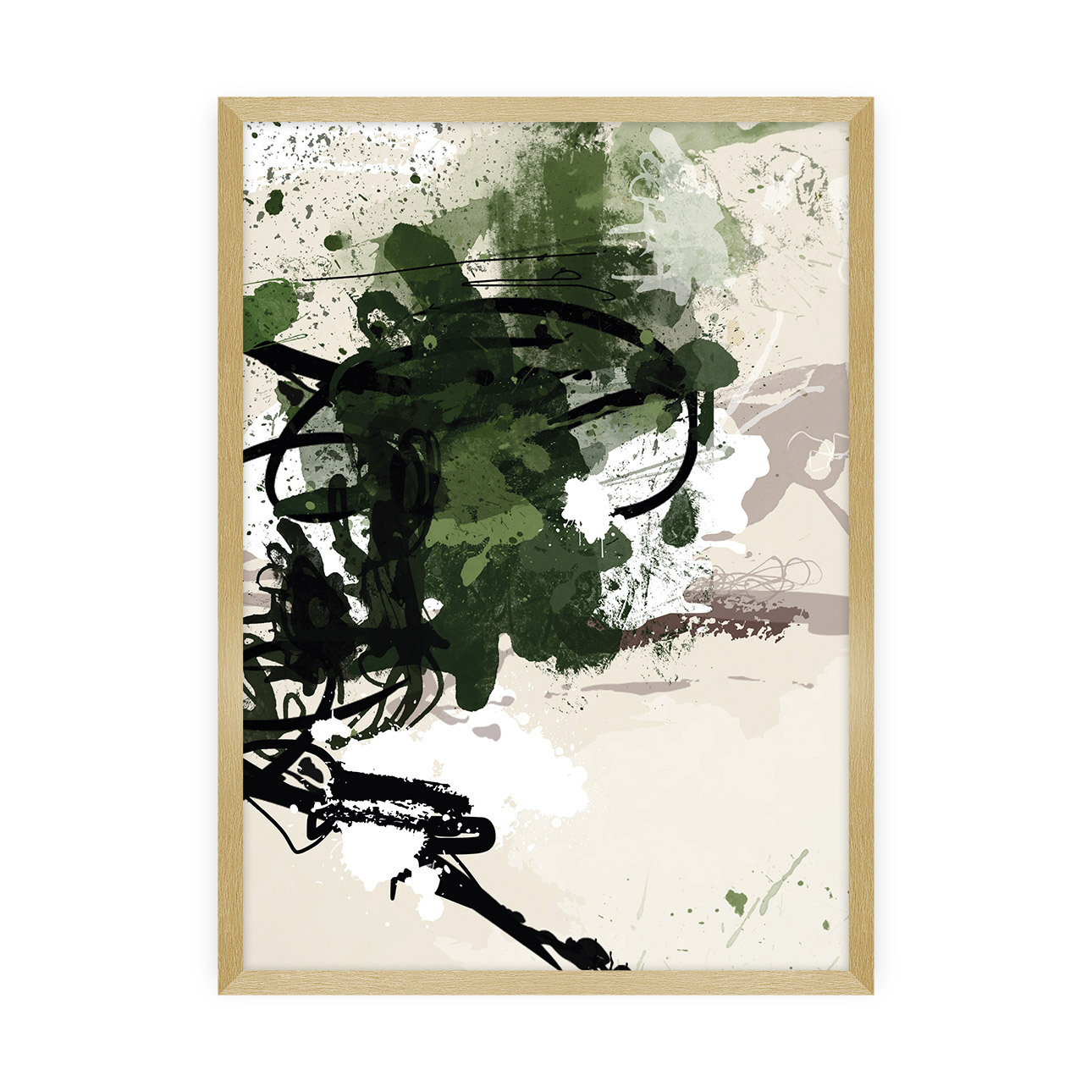 Poster Abstract II, 50 x 70 cm , Rahmen wählen: gold günstig online kaufen
