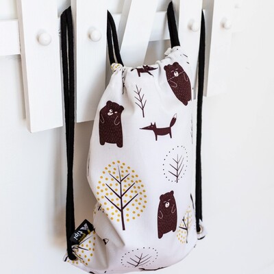Kiddy string backpack 28x40cm in collection Magic Collection, fabric: 500-16