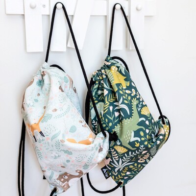 Kiddy string backpack 28x40cm in collection Magic Collection, fabric: 500-16