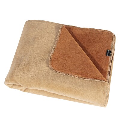 Deka Cotton Cloud 150x200cm Cognac&Beige 150 x 200 cm