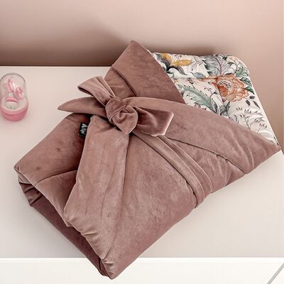 Rychlozavinovačka Velvet Nest Premium rose 75x75cm