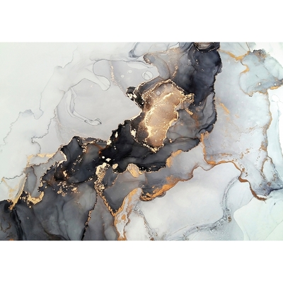 Obraz na plátně Black&Gold Abstraction 50 x 70 cm