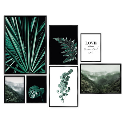 Green Jungle 7pc picture set